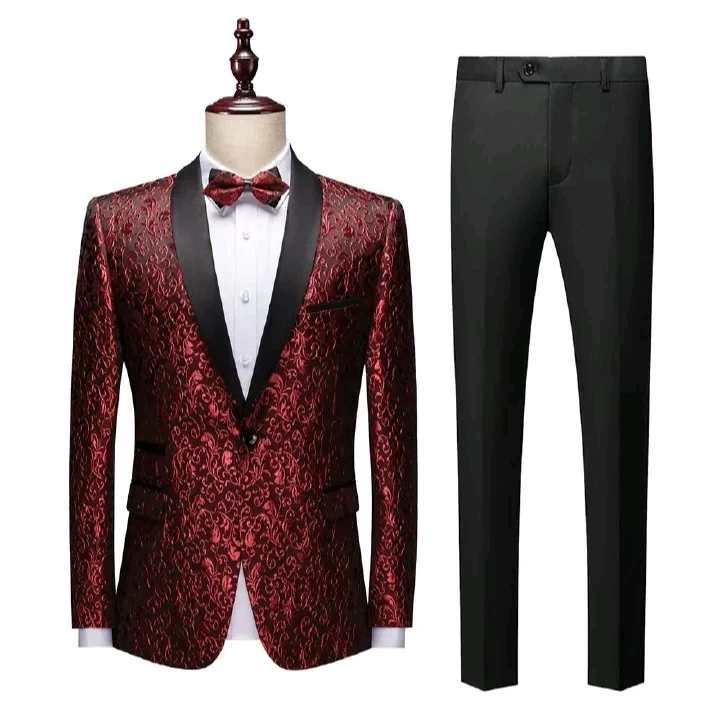 Africa's new foreign trade men's suit cross-border Amazon Express suit two-piece dress stage performance wedding light business men's suit