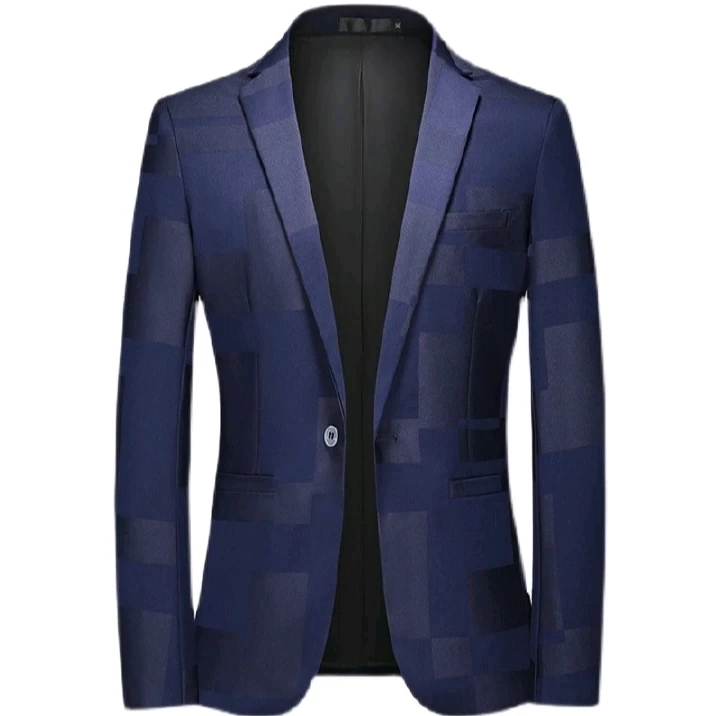 DUMA" man leisure time Large suit jacquard weave groom Wedding dress nightclub Hair Stylist host Self-cultivation Men's coat