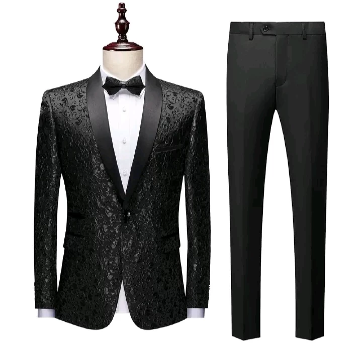 Africa's new foreign trade men's suit cross-border Amazon Express suit two-piece dress stage performance wedding light business men's suit