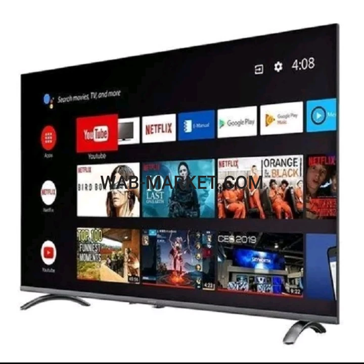 VITRON 50" Inch BLUETOOTH HTC5068US,FRAMELESS 4K UHD TV Inbuilt Decoder  Android TV 1.5GBRAM,8GBROM Youtube,Netflix Built-in WIFI USB HDMI