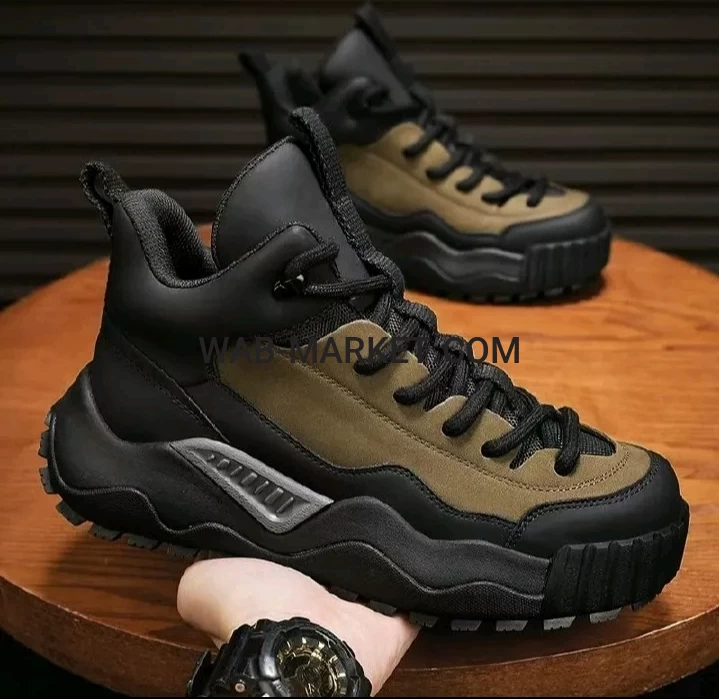 Men's casual hiking shoes, odor resistant and wear-resistant running shoes, fashionable soft soled dad shoes, men's sports shoes.