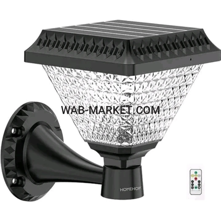 Lumière solaire solaire Led applique murale extérieure pour la décoration de jardin à la maison lampe multicolore