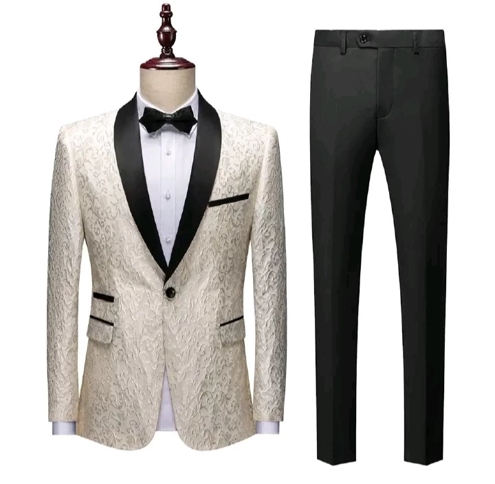 Africa's new foreign trade men's suit cross-border Amazon Express suit two-piece dress stage performance wedding light business men's suit